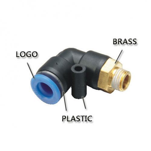 Fiting góc ren PL ( Nối khí góc, nối khí chữ L ren ngoài, nối khí giá rẻ, góc L re ngoài, van khí ren ngoài chữ L, fitting góc ren chữ L, fitting chữ L)